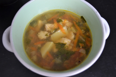 Суп рыбный с овощами